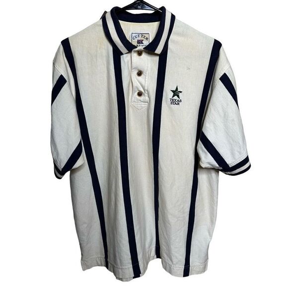 VTG Cutter & Buck Texas Star Polo Shirt USA Medium - Picture 1 of 3